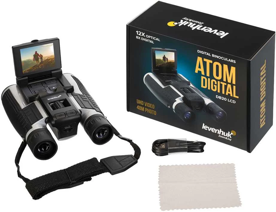 Žiūronai Levenhuk Atom DB20 LCD skaitmeninis optinis žiūronas