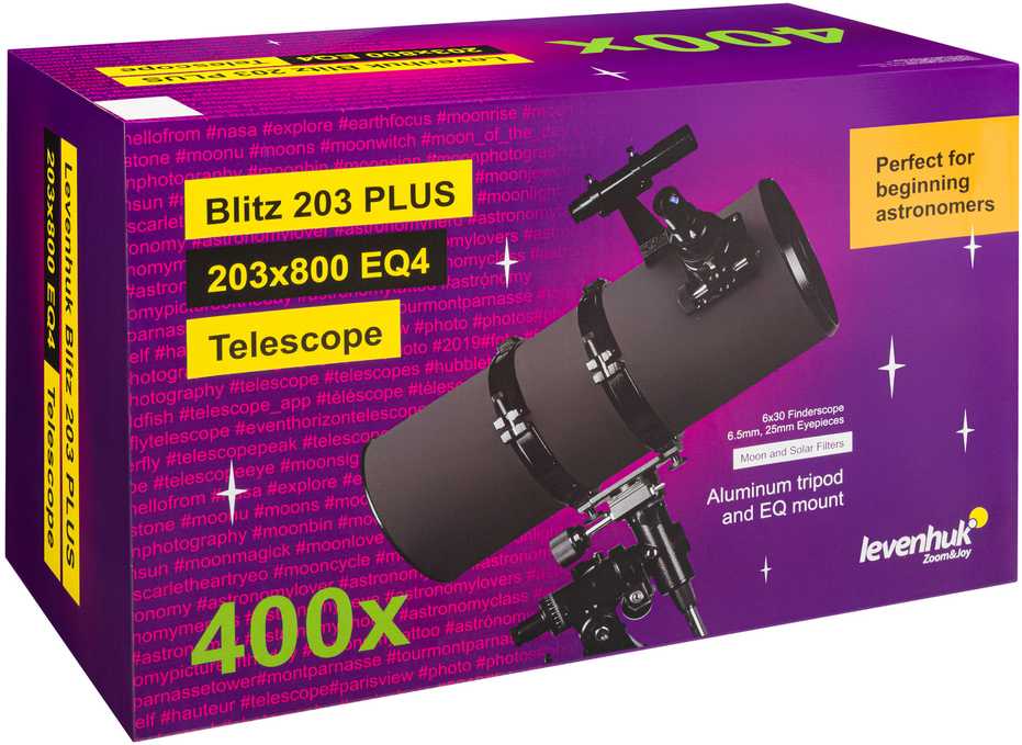 Levenhuk Blitz 203 PLUS teleskopas