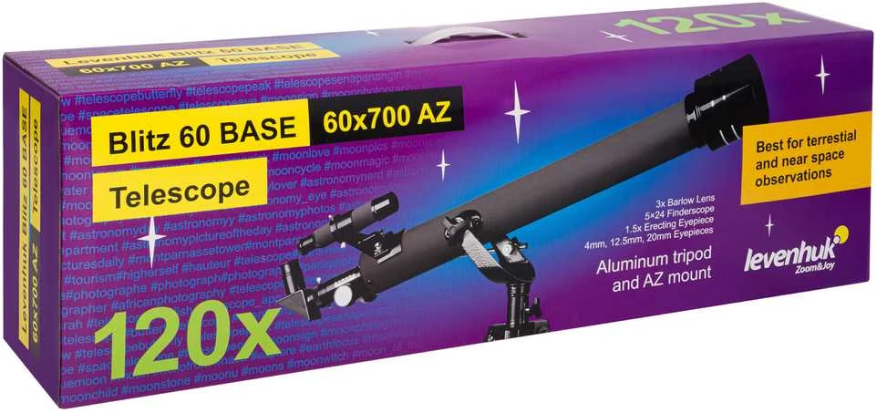Levenhuk Blitz 60 BASE Teleskopas