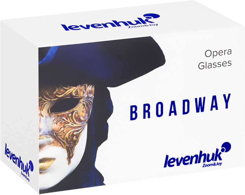 Levenhuk Broadway 325E Lorgnette operos žiūronai bordo-auksinė