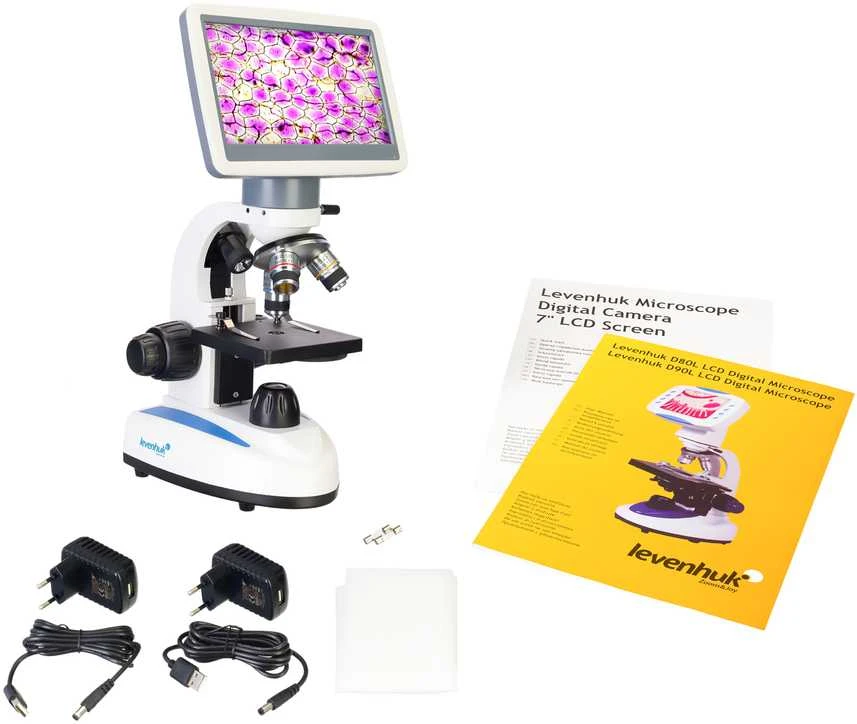 Levenhuk D85L LCD skaitmeninis mikroskopas