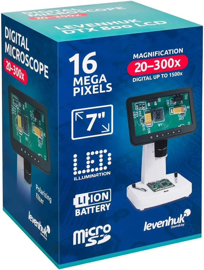 Levenhuk DTX 800 LCD skaitmeninis mikroskopas