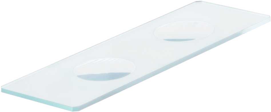 Levenhuk G50 2H Double Cavity Blank Slides, 50 vnt