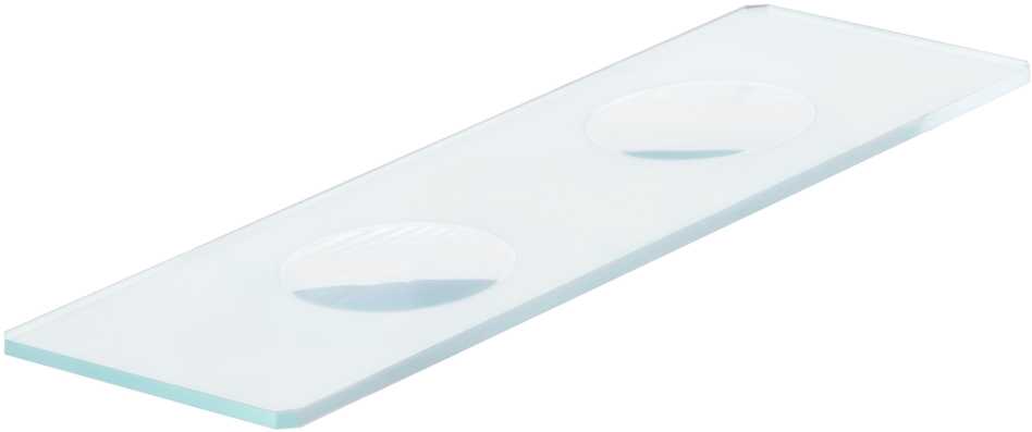 Levenhuk G50 2H Double Cavity Blank Slides, 50 vnt