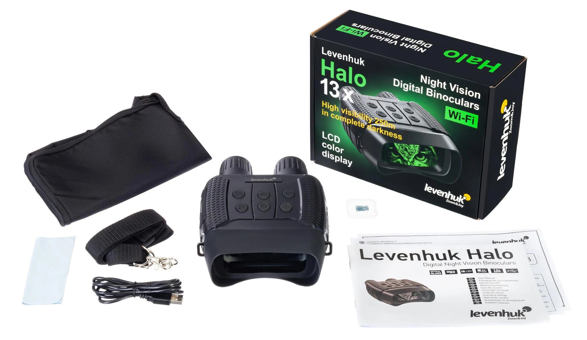 Levenhuk Halo 13x Naktinio matymo skaitmeniniai žiūronai