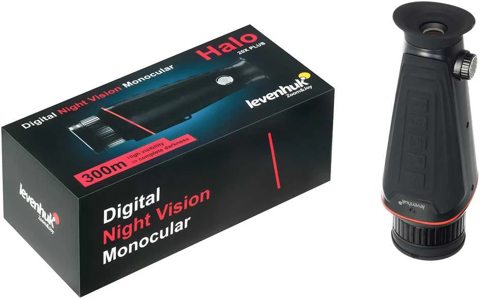 Žiūronai Levenhuk Halo 20X PLUS skaitmeninis naktinio matymo monoklis