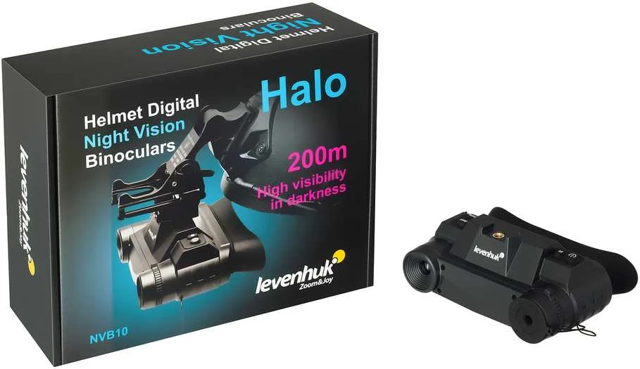 Žiūronai Levenhuk Halo NVB10 skaitmeninis naktinio matymo žiūronas su šalmo laikikliu