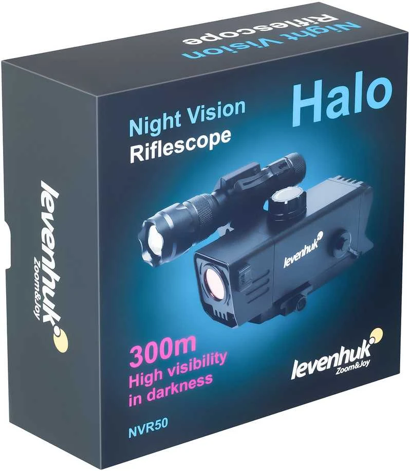 Žiūronai Levenhuk Halo NVR50 skaitmeninis naktinio matymo monokuliaras su taikiklio laikikliu