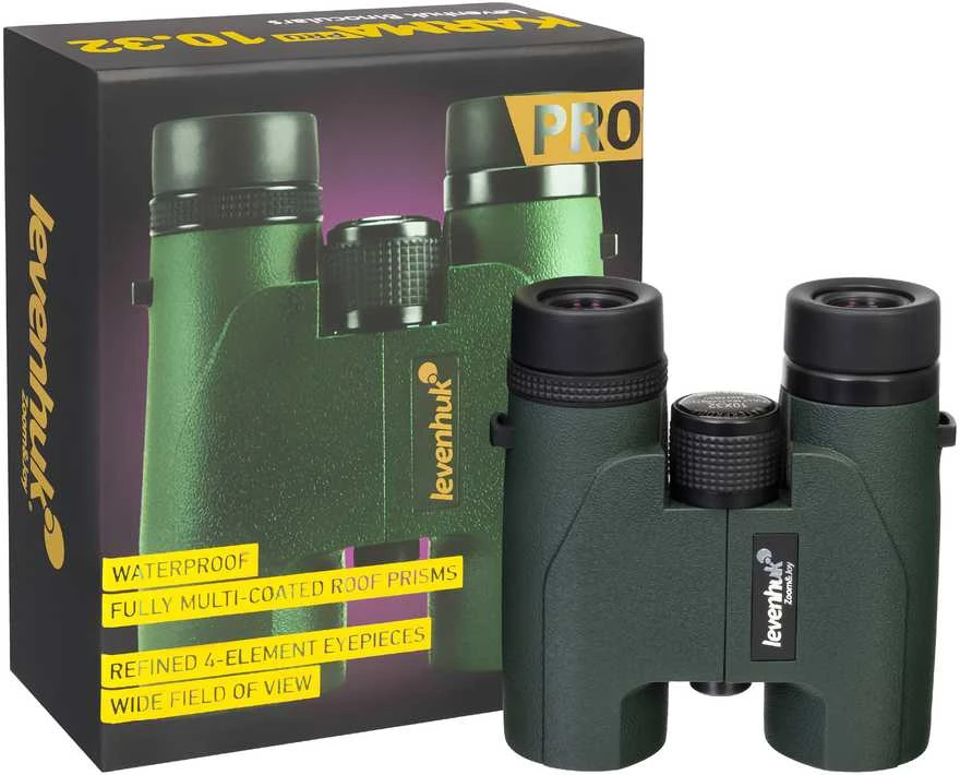 Levenhuk Karma PRO 10x32 Kompaktiškas Neperšlampami Universalūs žiūronai