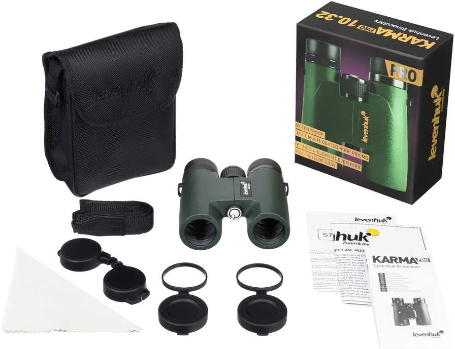 Levenhuk Karma PRO 10x32 Kompaktiškas Neperšlampami Universalūs žiūronai