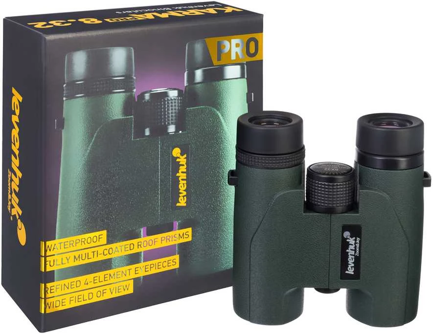 Levenhuk Karma PRO 8x32 Kompaktiškas kampines prizmes Neperšlampami Universalūs žiūronai