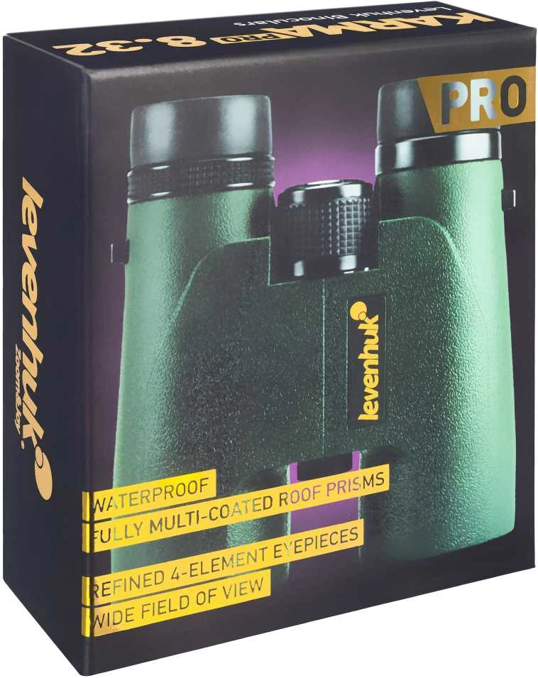 Levenhuk Karma PRO 8x32 Kompaktiškas kampines prizmes Neperšlampami Universalūs žiūronai
