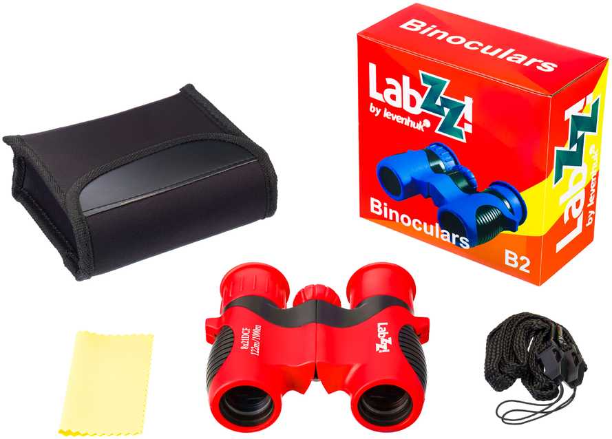 Levenhuk LabZZ B2 Raudona Berry vaikiški žiūronai