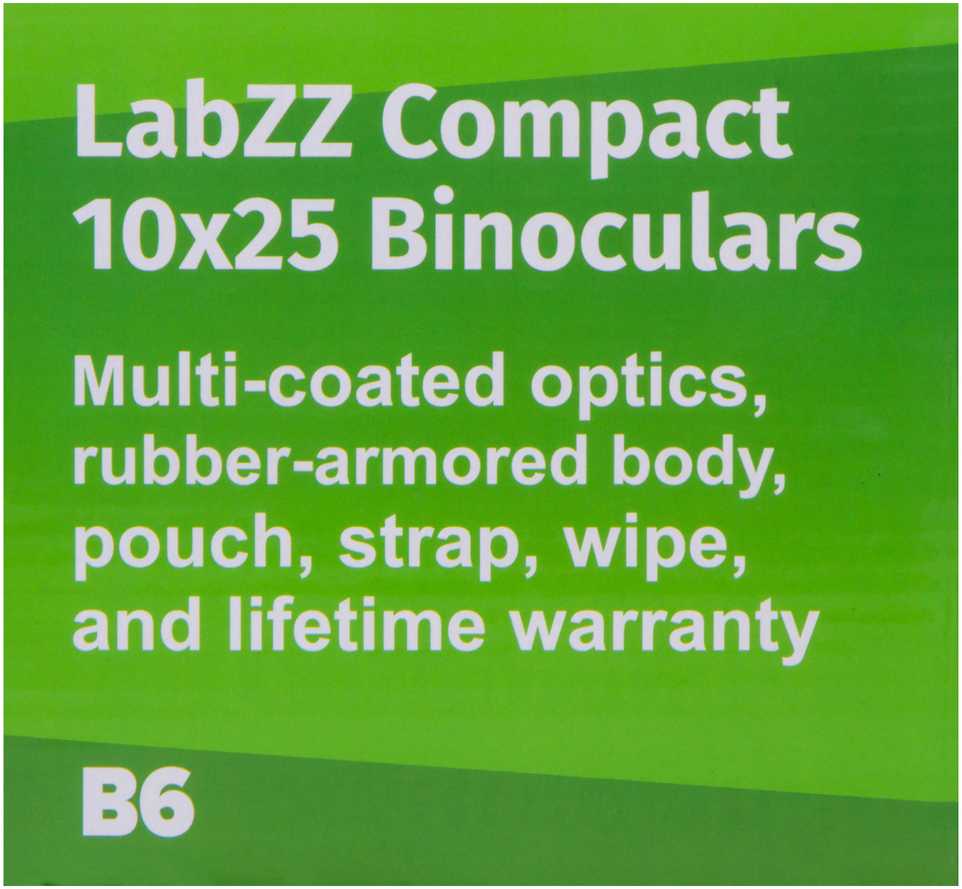 Levenhuk LabZZ B6 10x25 Vaikiški žiūronai