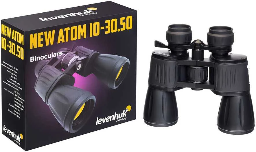 Levenhuk New Atom 10–30x50 žiūronai