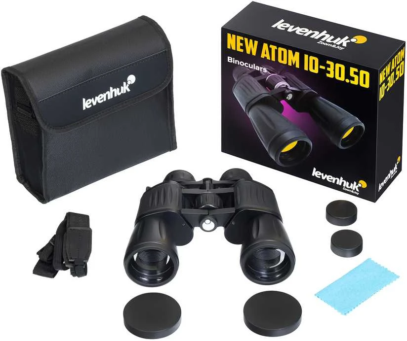 Levenhuk New Atom 10–30x50 žiūronai