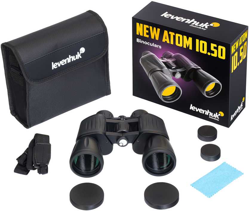 Levenhuk New Atom 10x50 žiūronai