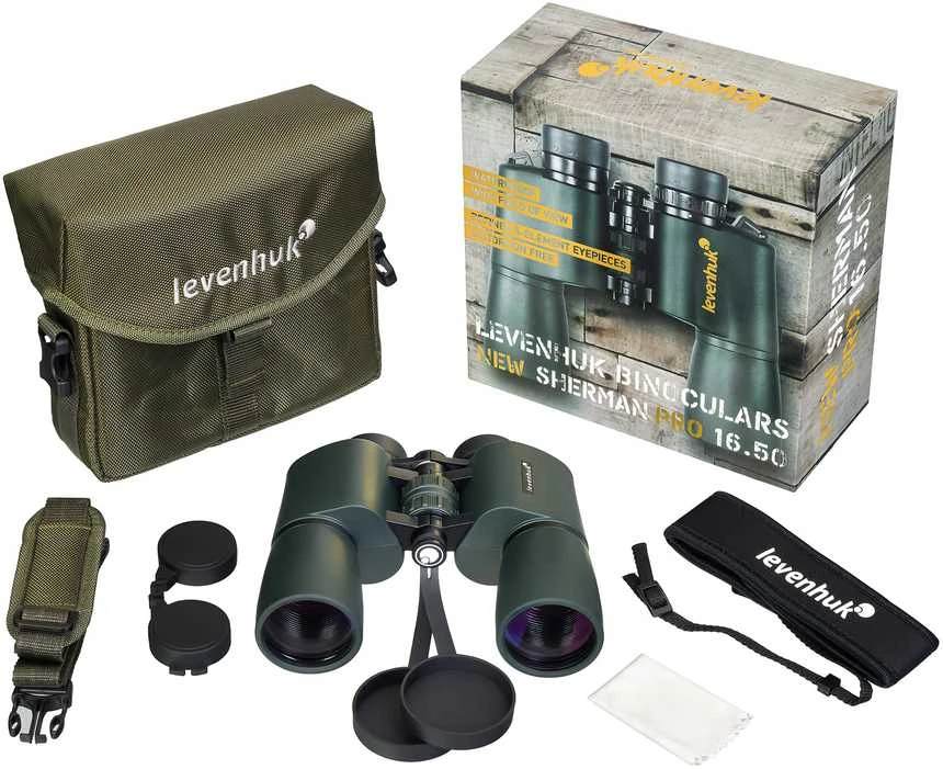 Levenhuk New Sherman PRO 16x50 žiūronai