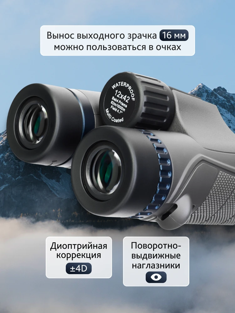 Žiūronai Levenhuk Nitro 12x42 Žiūronas