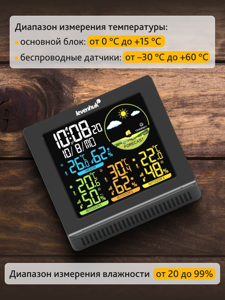 Levenhuk Wezzer PLUS LP40 meteorologinė stotis