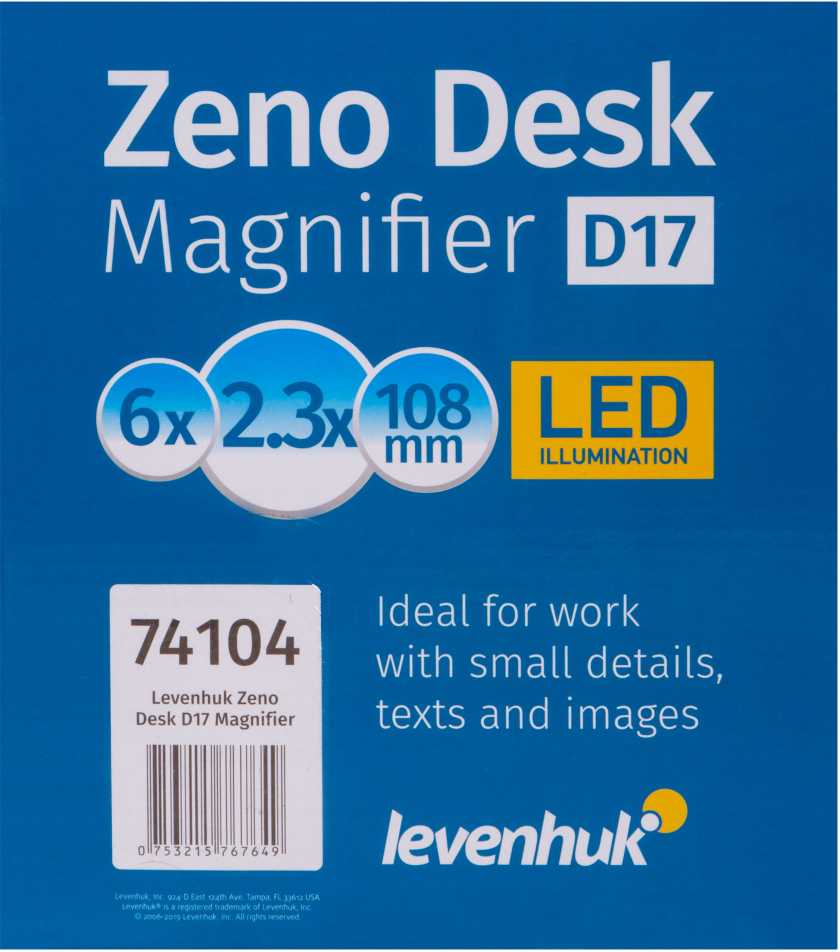 Levenhuk Zeno Desk D17 Magnifier
