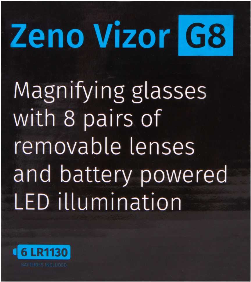 Levenhuk Zeno Vizor G8 Magnifying Glasses 2.5/4/6/8/10/15/20/25x