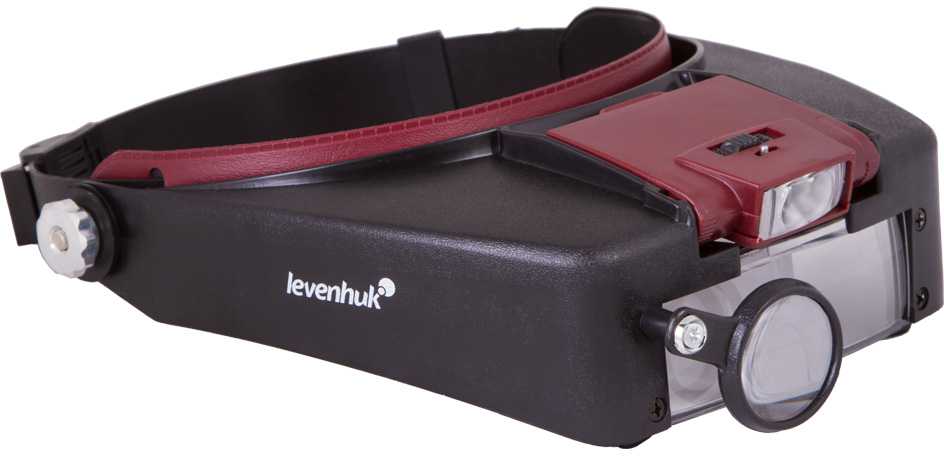 Levenhuk Zeno Vizor H2 galvos lupa 1.5x - 8x