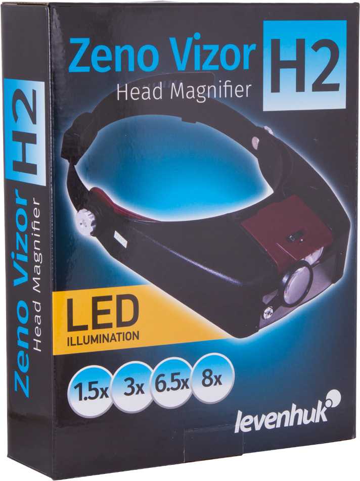 Levenhuk Zeno Vizor H2 galvos lupa 1.5x - 8x