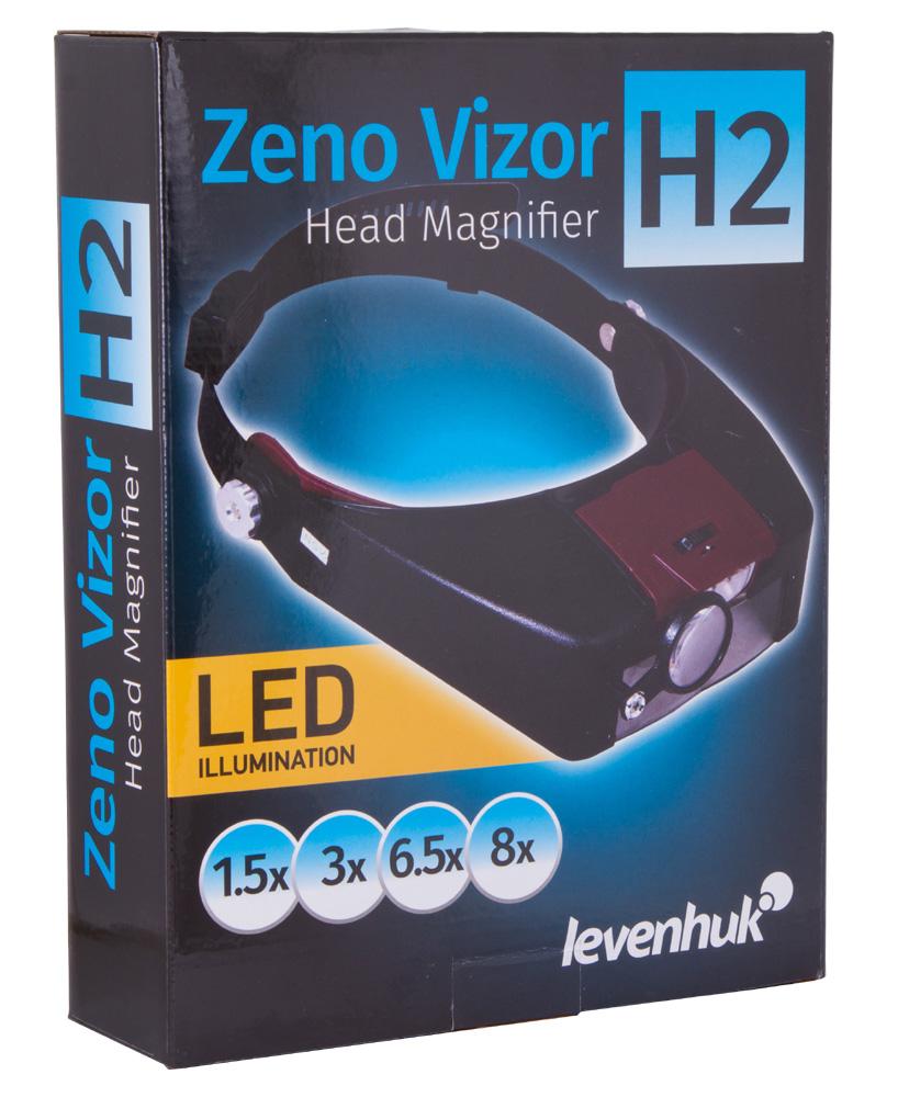 Levenhuk Zeno Vizor H2 galvos lupa 1.5x - 8x