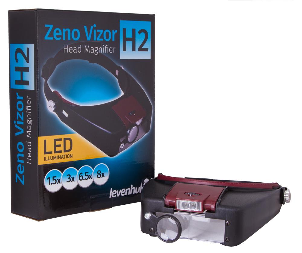 Levenhuk Zeno Vizor H2 galvos lupa 1.5x - 8x
