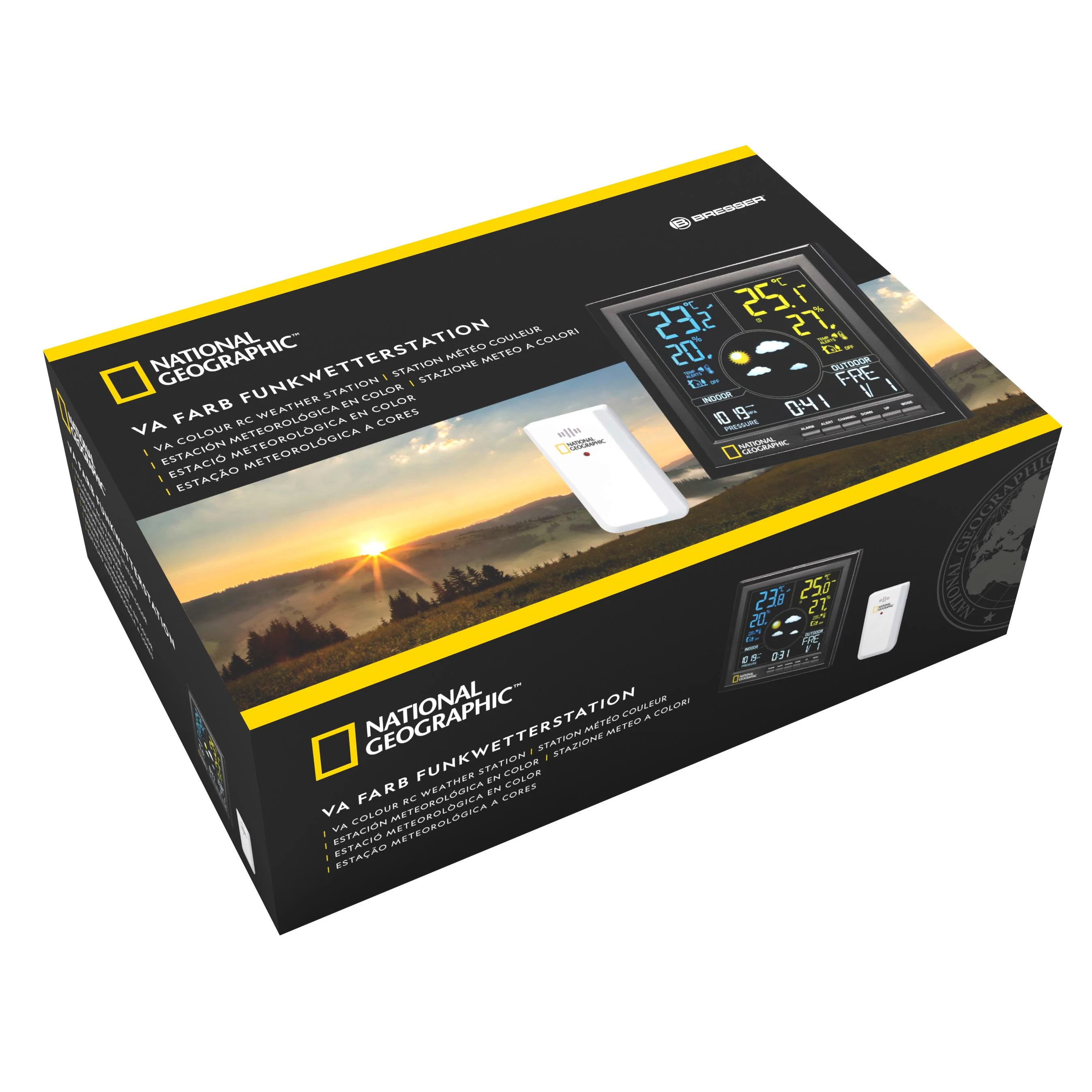 Meteorologinė stotis, spalvotas LCD ekranas, NATIONAL GEOGRAPHIC
