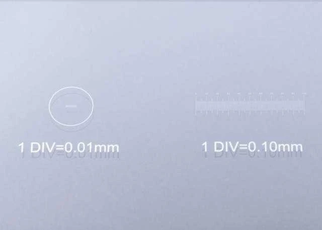 Blank Slide with 0.1 & 0.01mm micrometer BRESSER