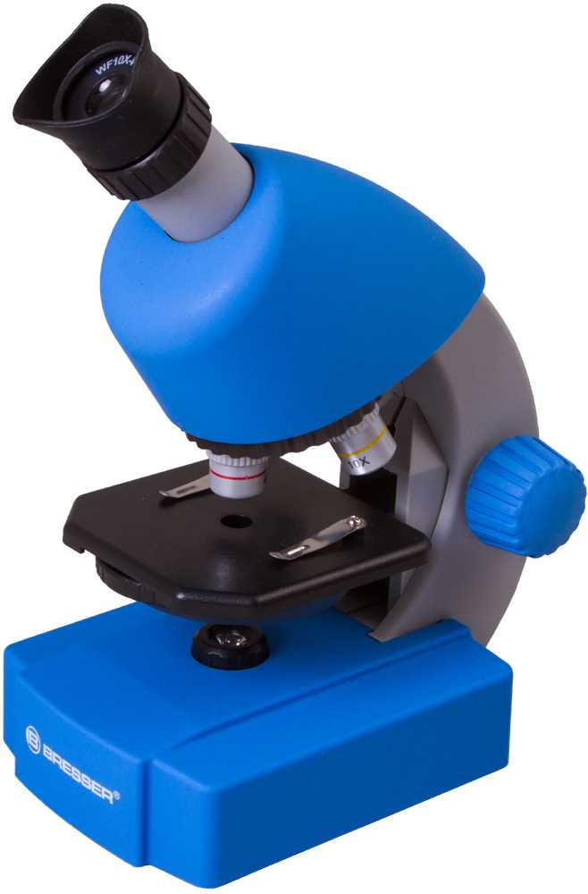 Mikroskopas Bresser Junior 40-640x - mėlynas