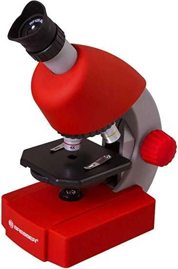 Mikroskopas Bresser Junior 40-640x - raudonas