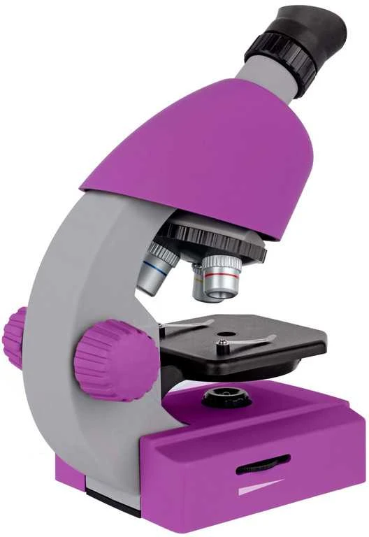 Mikroskopas Bresser Junior 40-640x - violetinis