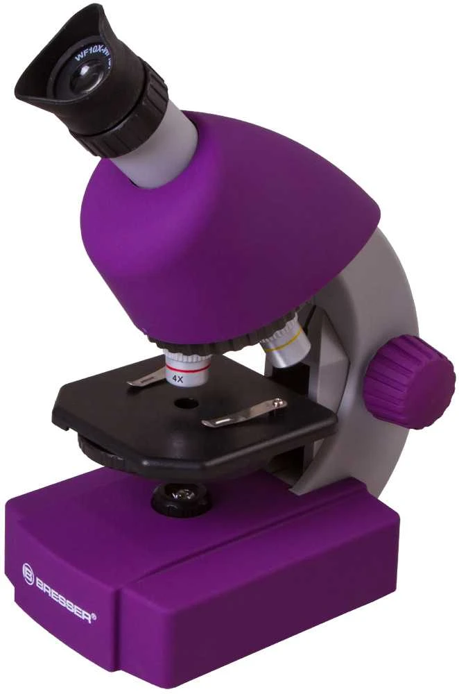 Mikroskopas Bresser Junior 40-640x - violetinis