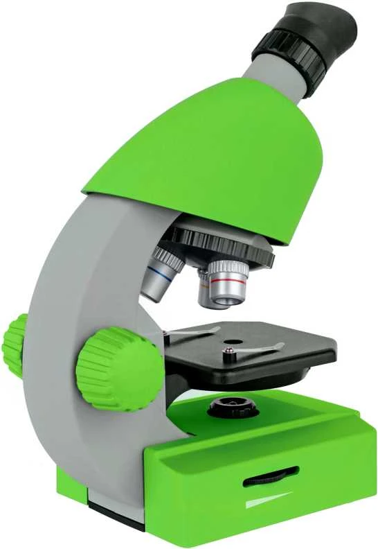 Mikroskopas Bresser Junior 40-640x - žalias