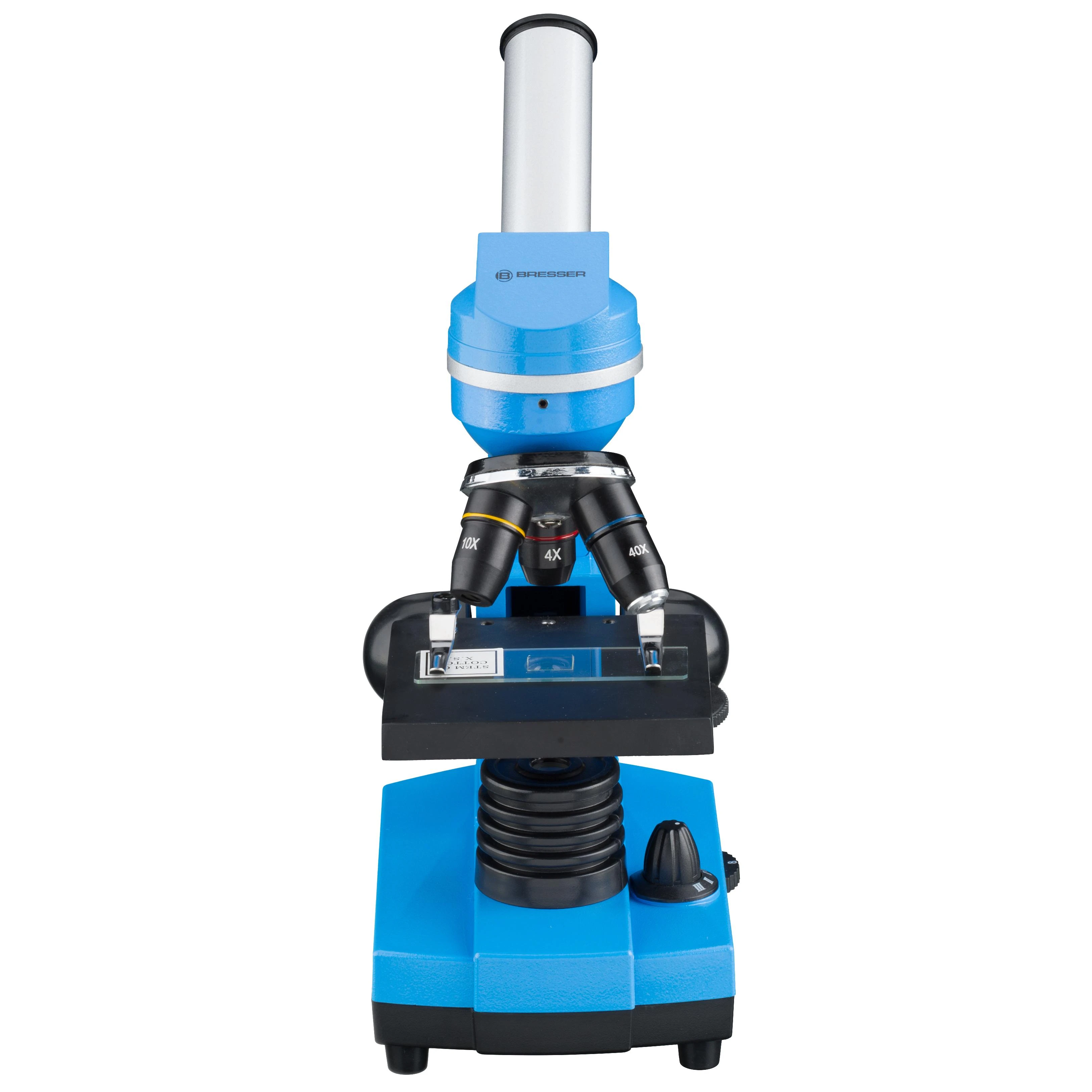 Mikroskopas Bresser Junior Biolux SEL 40–1600x, mėlynas