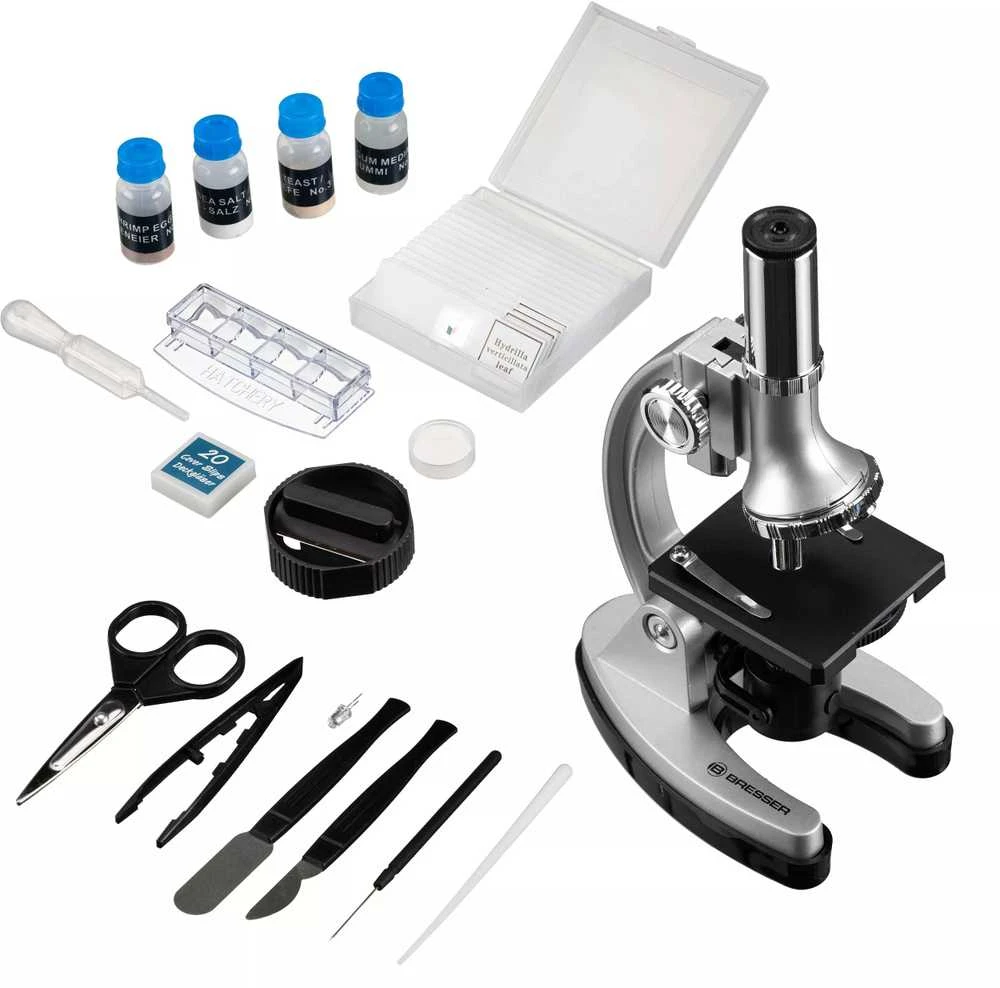 Mikroskopas Bresser Biotar Junior Set 300x-1200