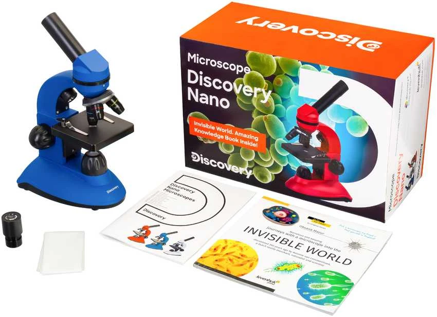 Mikroskopas, Discovery Nano Gravity, 40x–400x, su knyga