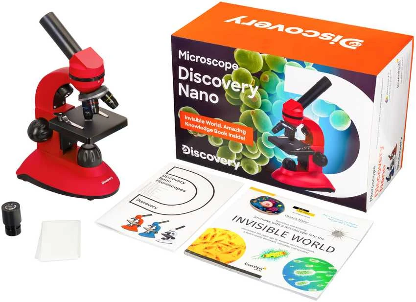 Mikroskopas, Discovery Nano Terra, 40x-400x, su knyga