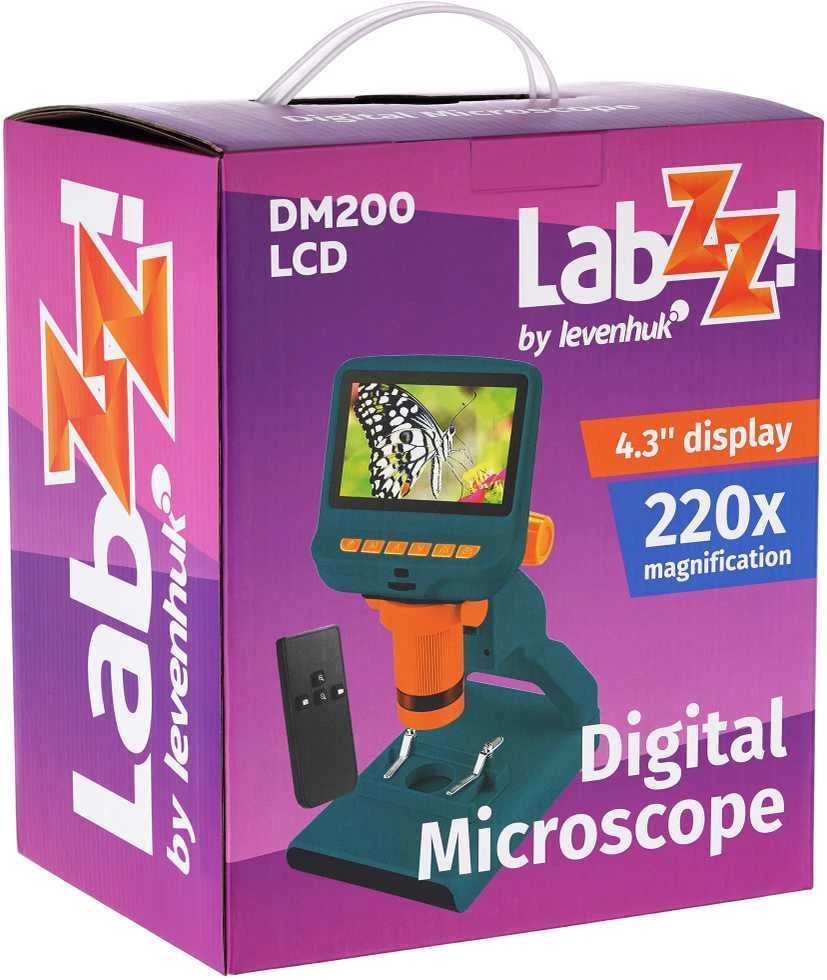 Mikroskopas, Levenhuk LabZZ DM200 LCD Digital, 17x–220x