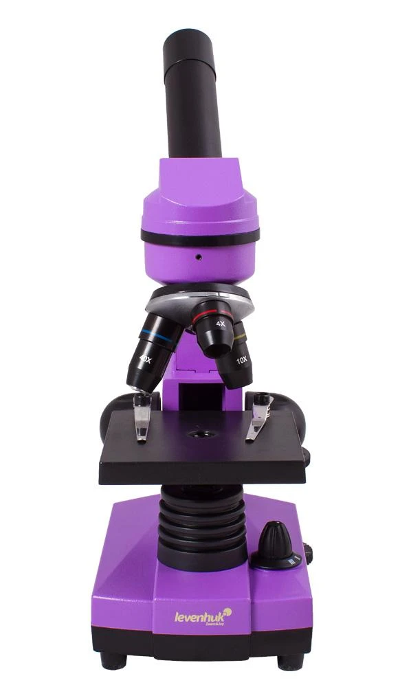 Mikroskopas Levenhuk Rainbow 2L Amethyst 40x - 400x su eksperimento komplektu K50