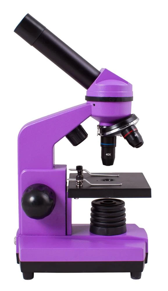 Mikroskopas Levenhuk Rainbow 2L Amethyst 40x - 400x su eksperimento komplektu K50