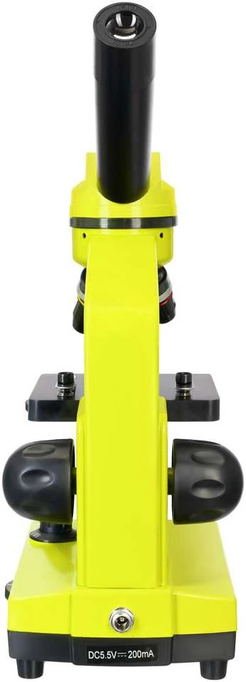 Mikroskopas Levenhuk Rainbow 2L Lime 40x-400x su eksperimento komplektu K50