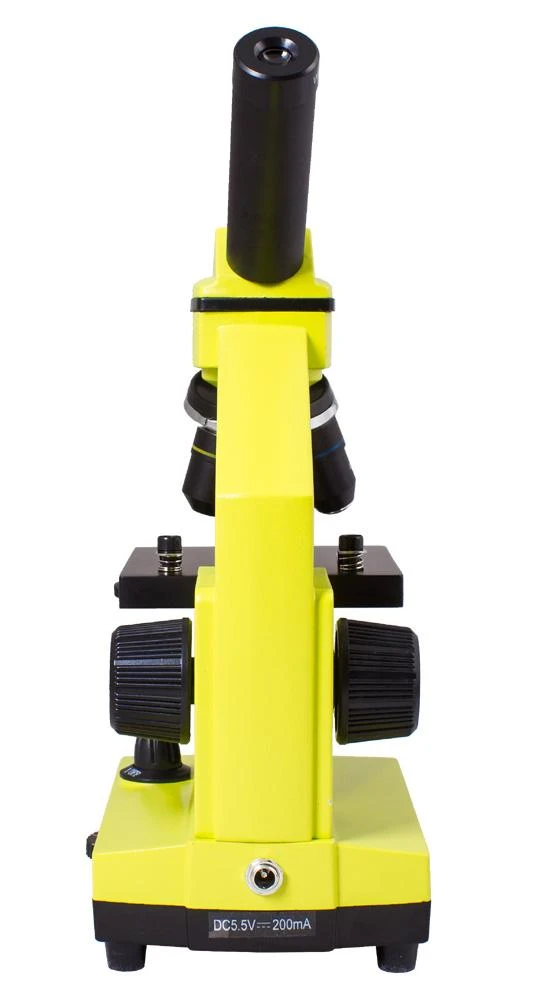 Mikroskopas Levenhuk Rainbow 2L PLUS Lime 64x - 640x su eksperimento komplektu K50