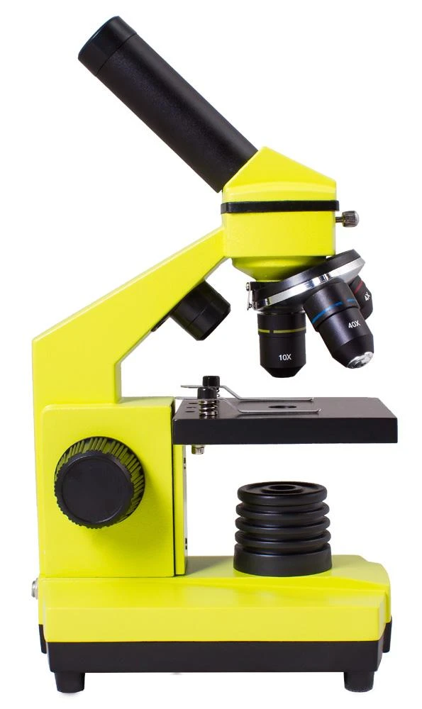 Mikroskopas Levenhuk Rainbow 2L PLUS Lime 64x - 640x su eksperimento komplektu K50