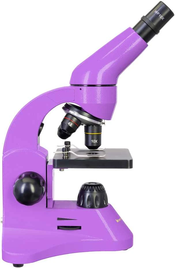 Mikroskopas Levenhuk Rainbow 50L Amethyst 40x–800x su eksperimentiniu rinkiniu K50