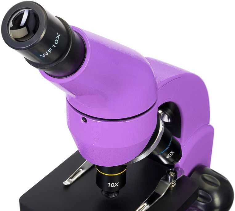 Mikroskopas Levenhuk Rainbow 50L Amethyst 40x–800x su eksperimentiniu rinkiniu K50