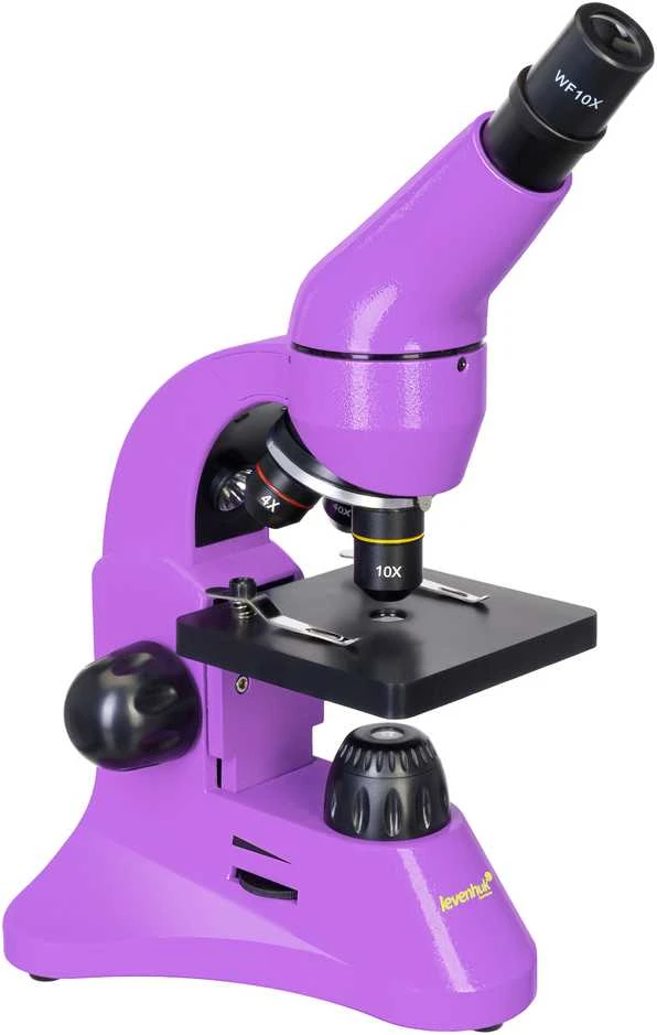 Mikroskopas Levenhuk Rainbow 50L Amethyst 40x–800x su eksperimentiniu rinkiniu K50